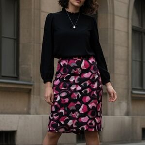 Cato Blank, White and Pink Skirt, NWOT